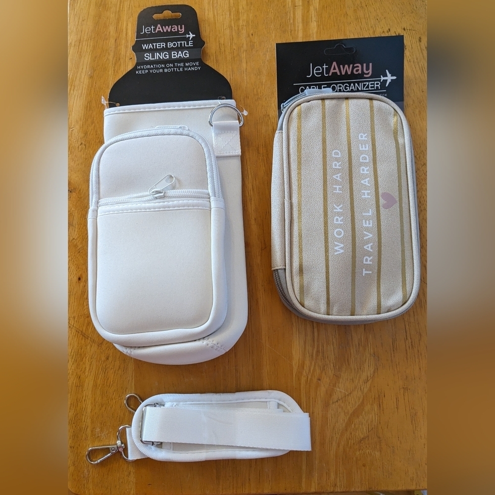 New JetAway Water Bottle Sling Bag And Cable Organizer Travel Bag, T11MIS